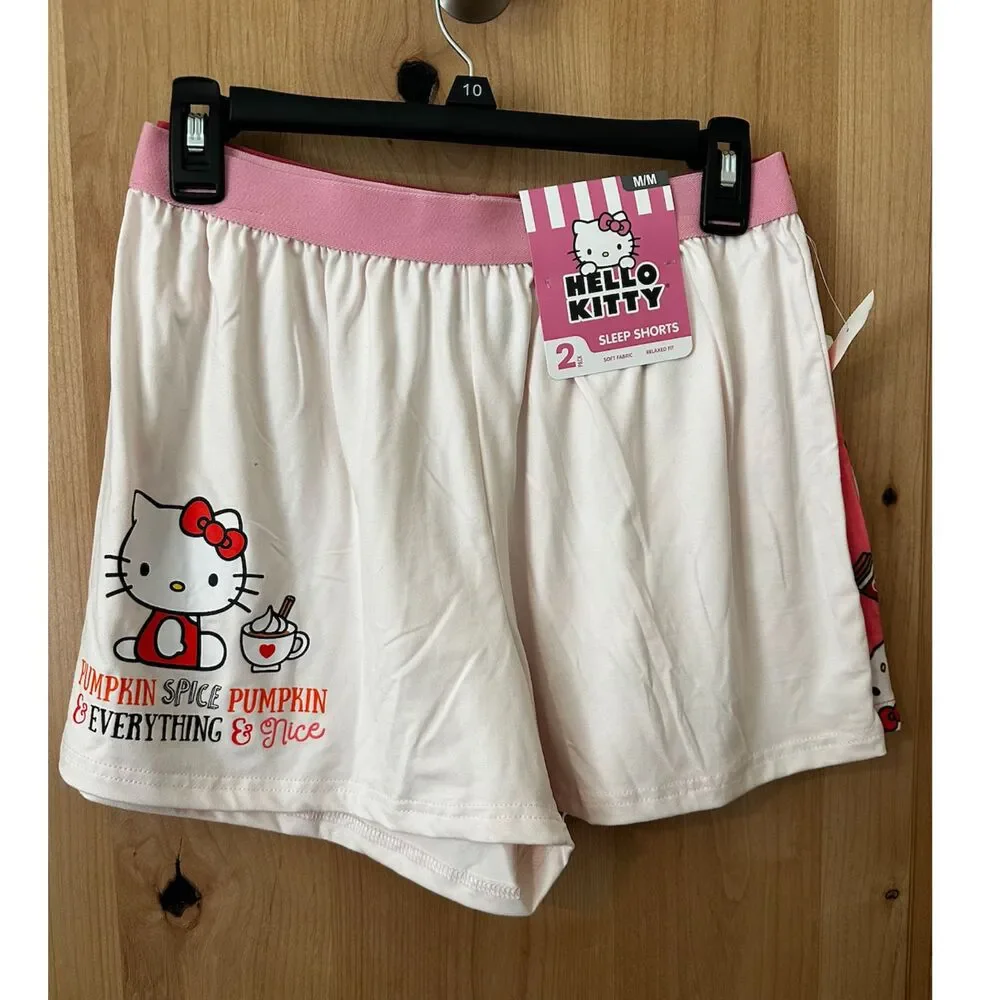 Hello Kitty Sleep Shorts Set (2 Pack) Size M